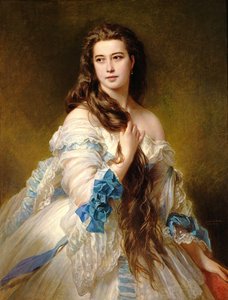 Portræt af Madame Rimsky-Korsakov (1833-78) født Varvara Dmitrievna Mergassov, 1864